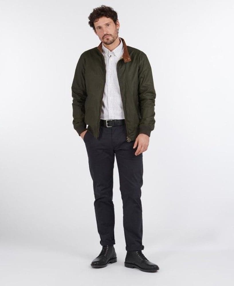 Lightweight Royston Waxed -takki, Olive, view: 3