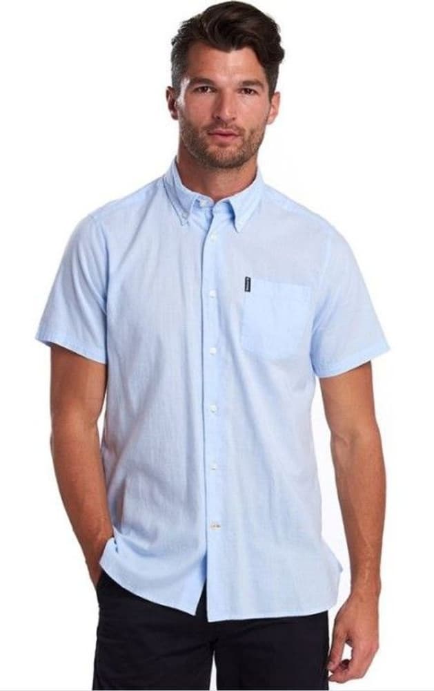 M's Oxford 9 Short Sleeved Shirt Tailored Fit Sky Blue, view: 2