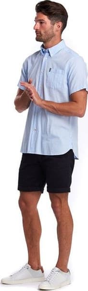 M's Oxford 9 Short Sleeved Shirt Tailored Fit Sky Blue, view: 3