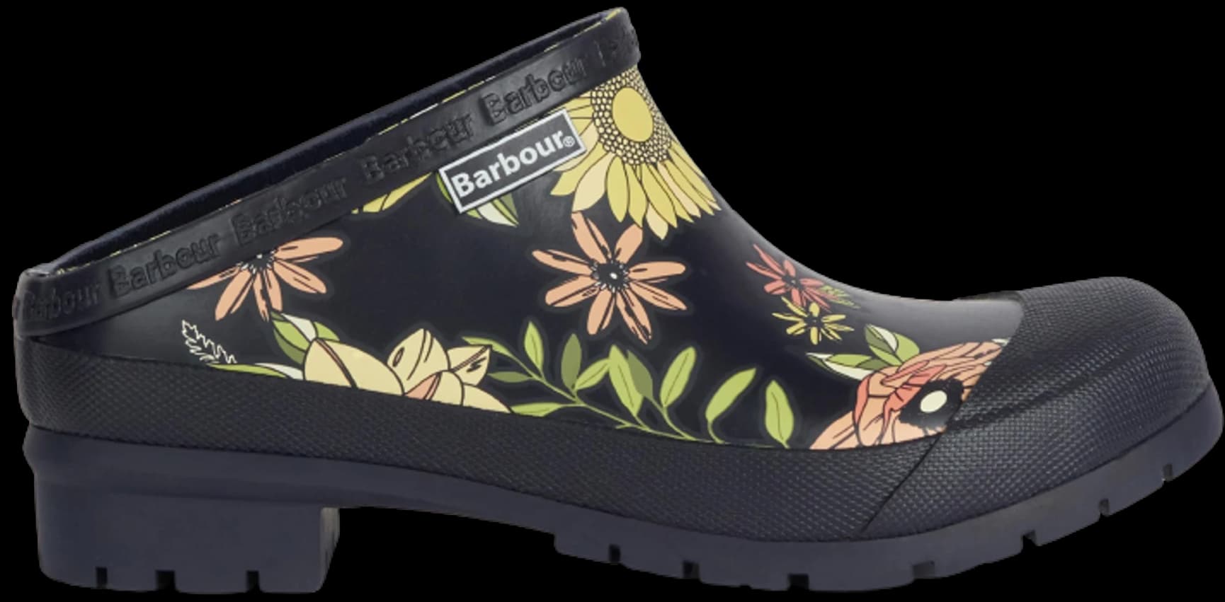 Quinn naisten matalat kumisaappaat, Navy Floral, view: 1