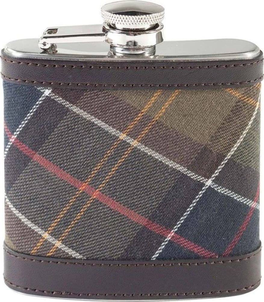 Hip Flask Classic taskumatti, Tartan/Dark Brown, view: 0
