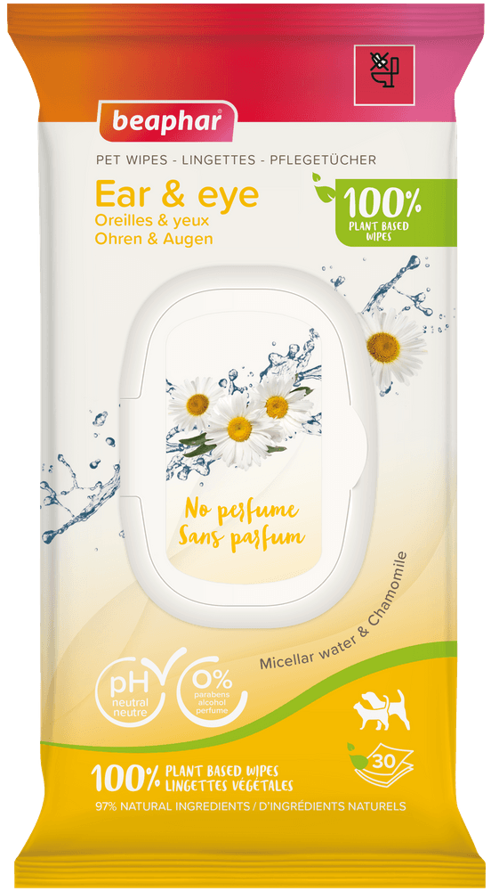 BIO Pet Wipes kosteat pyyhkeet silmille ja korville, 30 kpl, view: 0