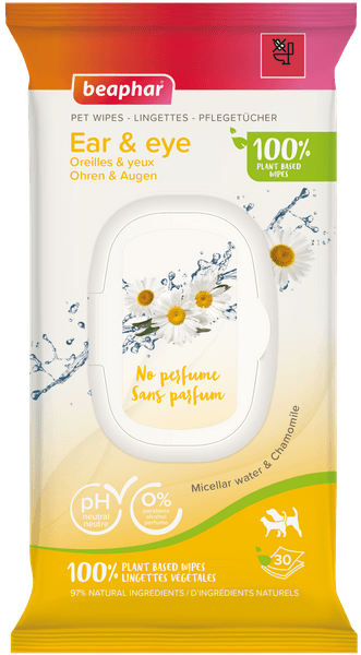 BIO Pet Wipes kosteat pyyhkeet silmille ja korville, 30 kpl, view: 0