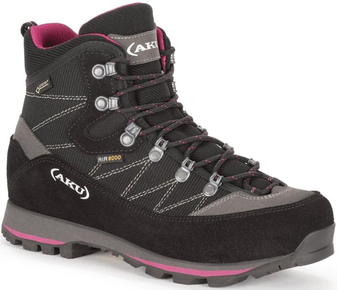 AKU Trekker L.3 Wide GTX naisten vaelluskengät, musta/vaaleanpunainen, view: 0