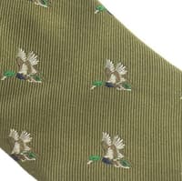 Silk Tie Duck Olive - view: 1