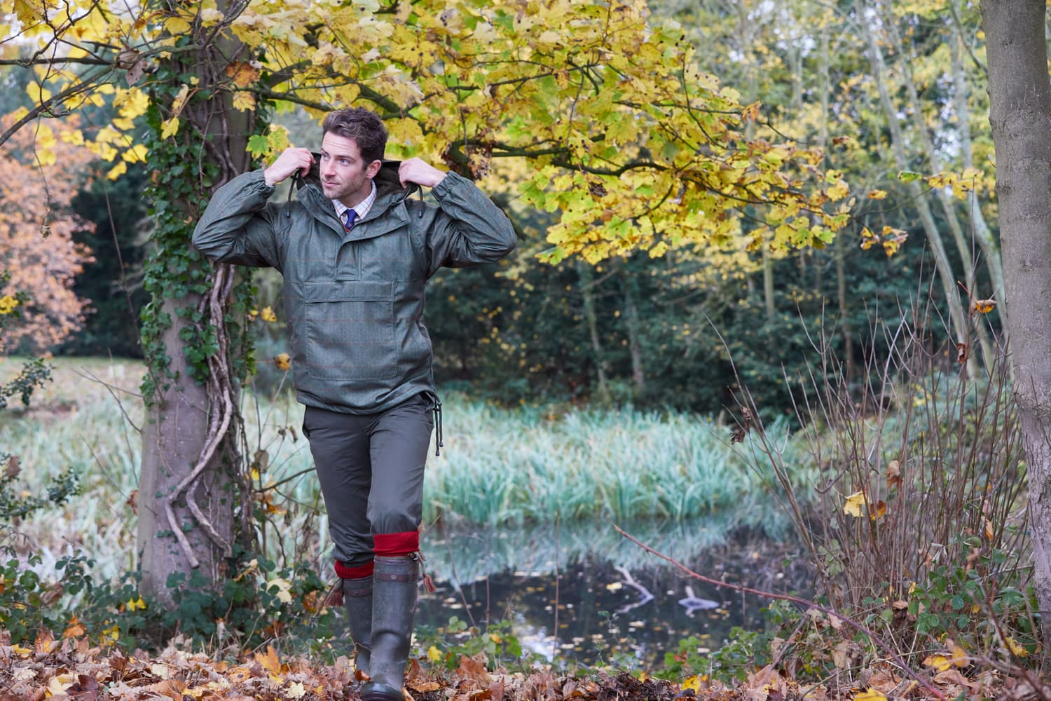 Didsmere Smock ammuntatakki, Olive, view: 2