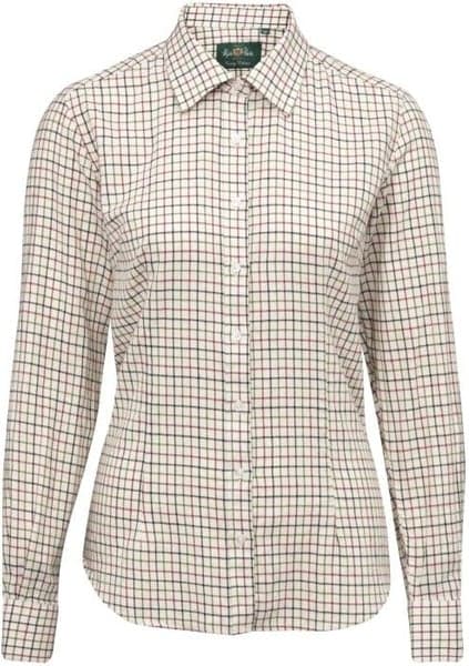 Shirt Bromford naisten kauluspaita, Check 2 Red, view: 0