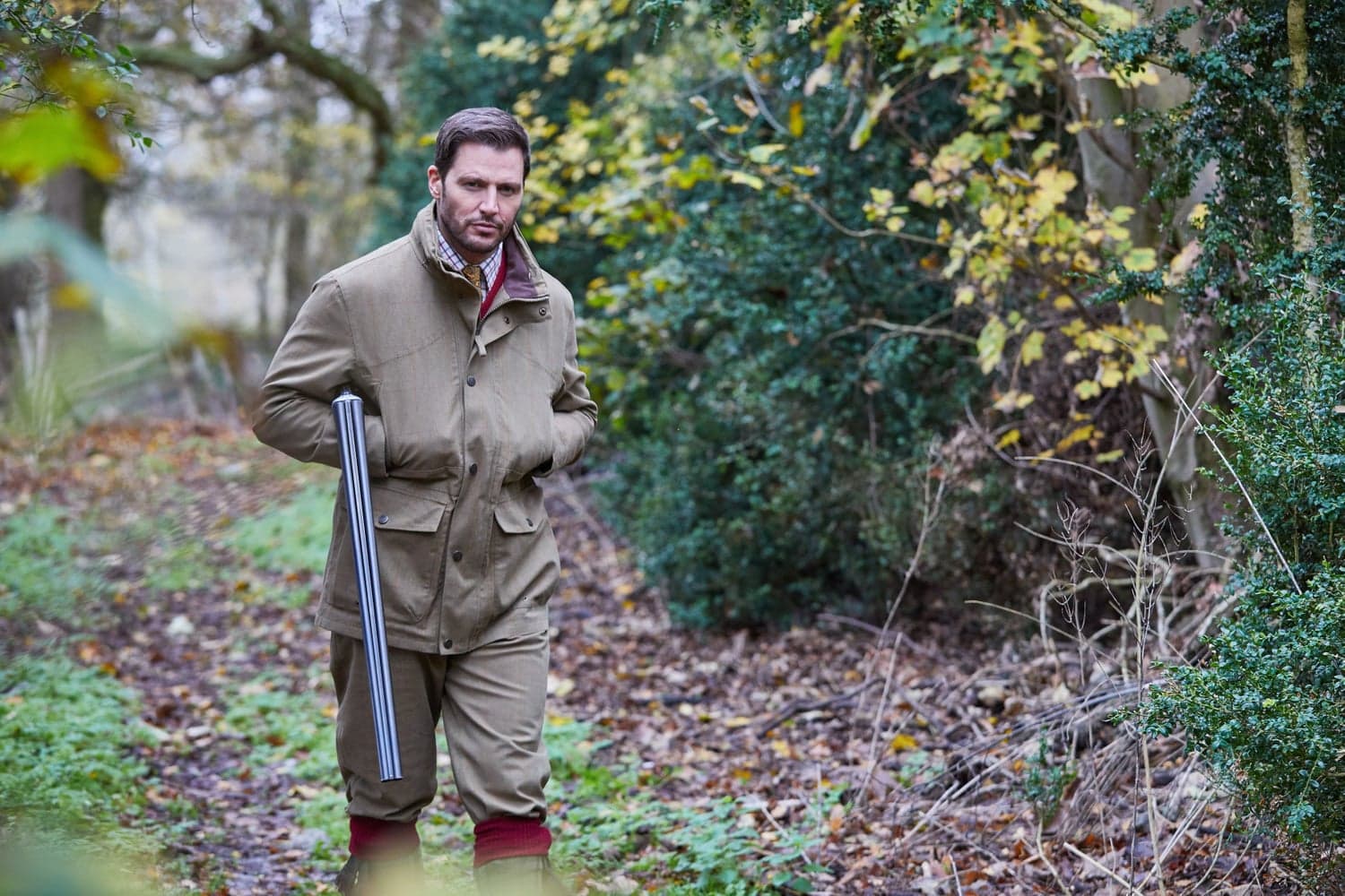 Axford Field Coat metsästystakki, Aspen, view: 2