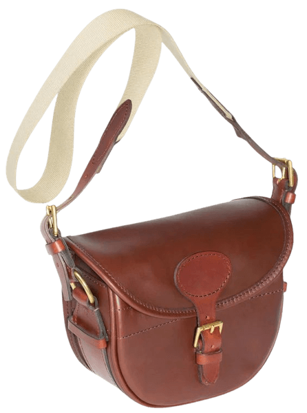 Leather Cartridge Bag patruunalaukku, Brown, view: 0