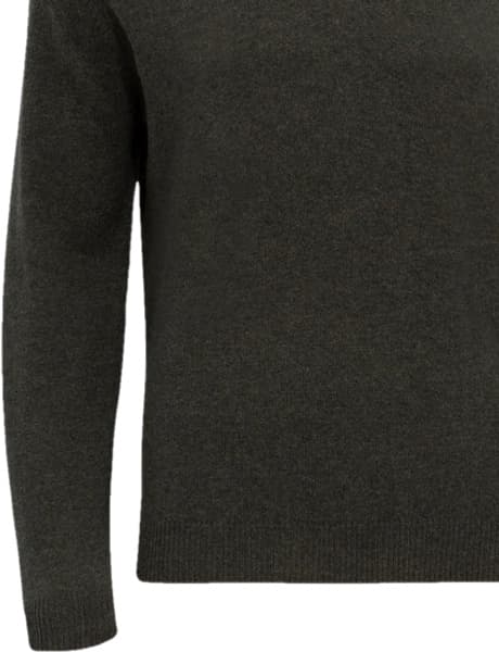 Streetly V-Neck Pullover lampaanvillainen pusero, tummanvihreä, view: 2
