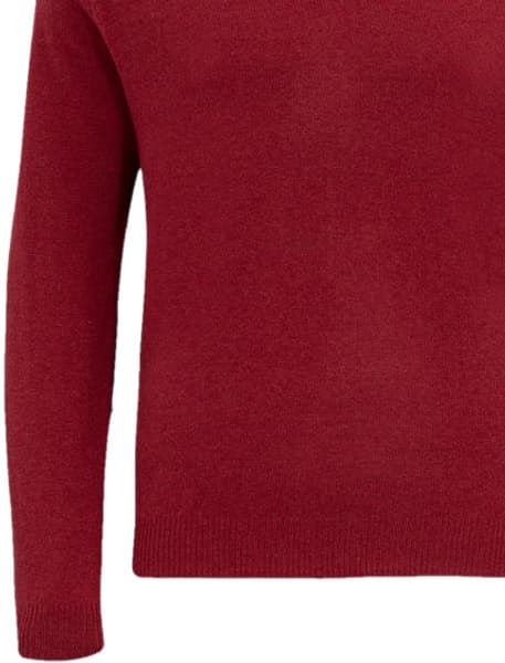 Streetly V-Neck Pullover lampaanvillainen pusero, punainen, view: 2