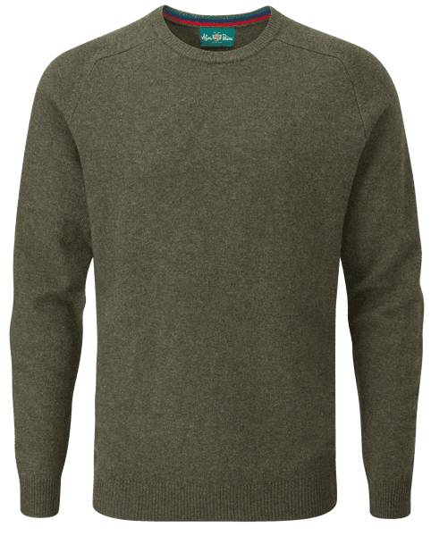 Streetly Crew Neck Pullover villapaita, Seaweed, view: 0