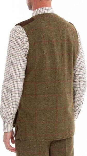 M's Combrook Tweed Shooting Waistcoat Sage, view: 3