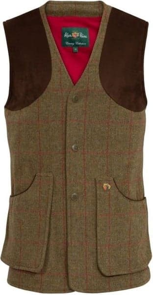 M's Combrook Tweed Shooting Waistcoat Sage, view: 0