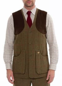 M's Combrook Tweed Shooting Waistcoat Sage - view: 2