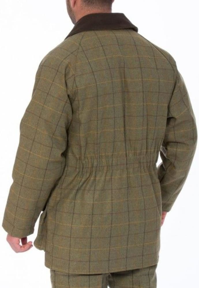 M's Rutland Waterproof Tweed Shooting Coat Dark Moss, view: 1