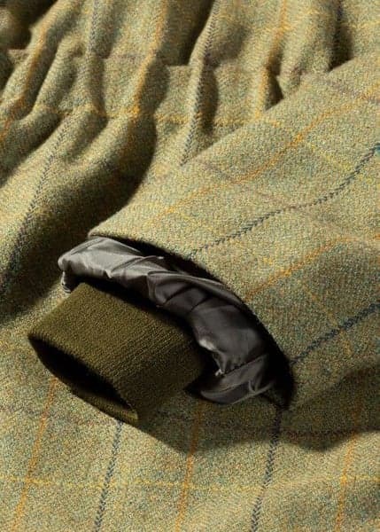 M's Rutland Waterproof Tweed Shooting Coat Dark Moss, view: 4