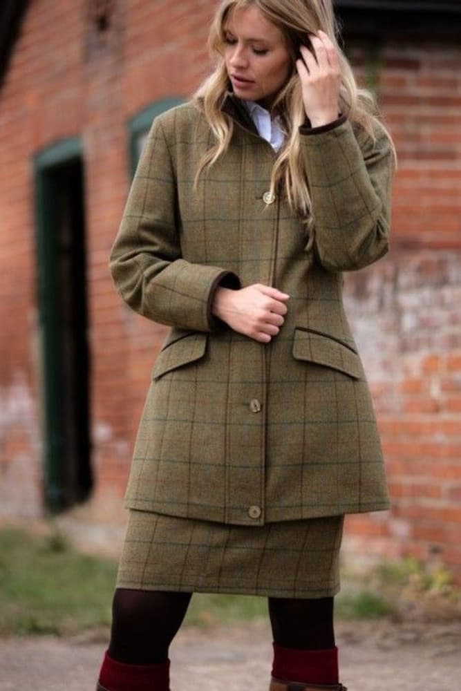 Combrook Ladies Waterproof Tweed Field Jacket Heather, view: 4