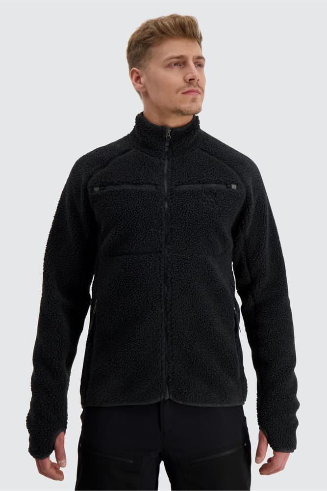 -miesten teddytakki, tummanharmaa, view: 3