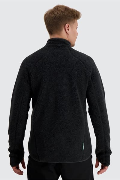 -miesten teddytakki, tummanharmaa, view: 4