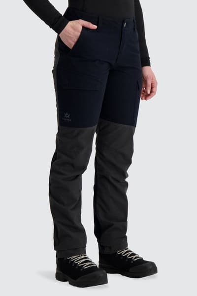 Comfort -naisten housut, musta/harmaa, view: 1