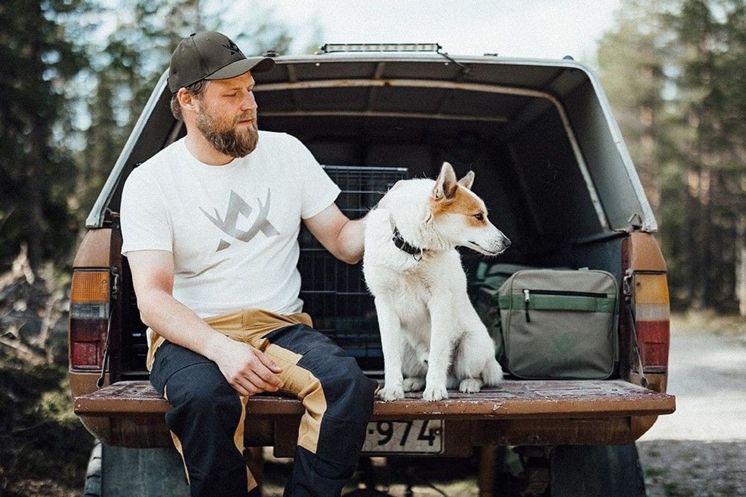 Cotton -t-paita, valkoinen, view: 3