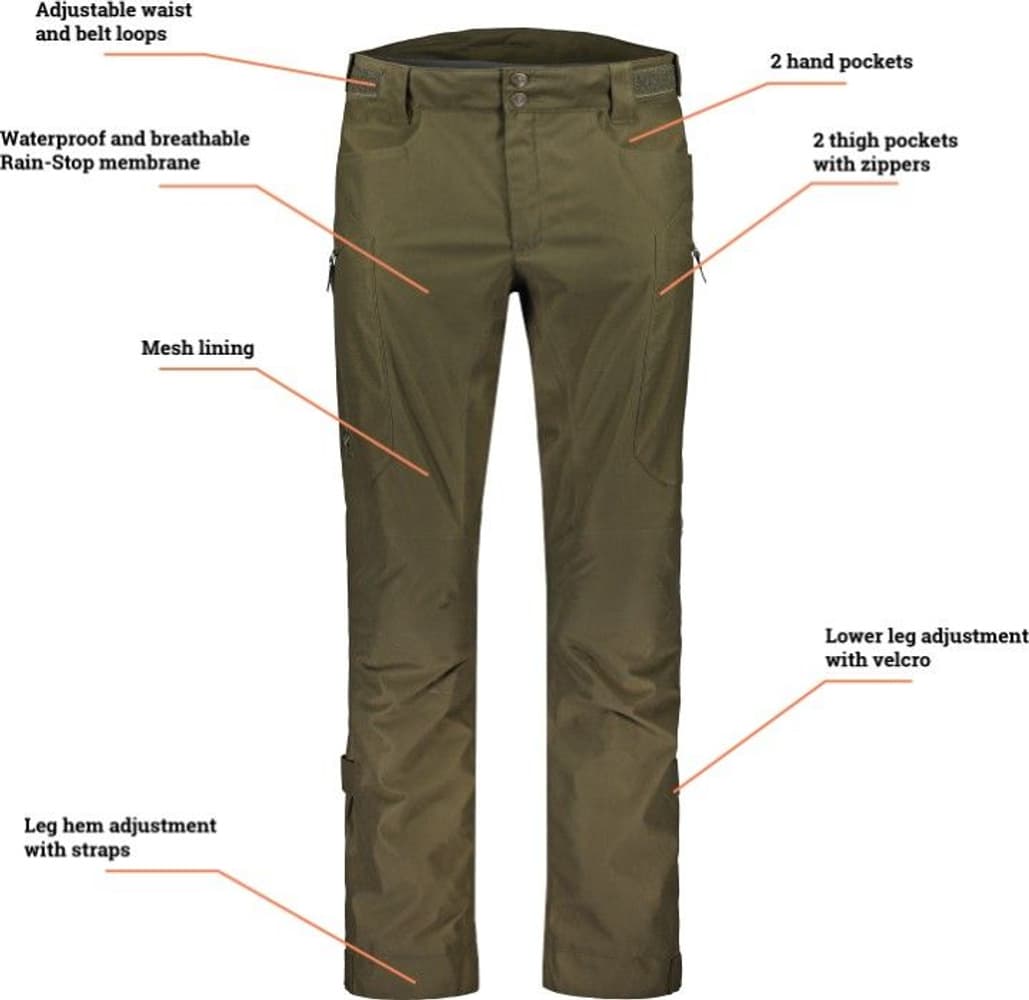Extreme Lite III -miesten metsästyshousut, Forest Green (2020), view: 2
