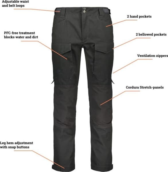 Ranger Cordura -miesten housut, tummanharmaa, view: 2