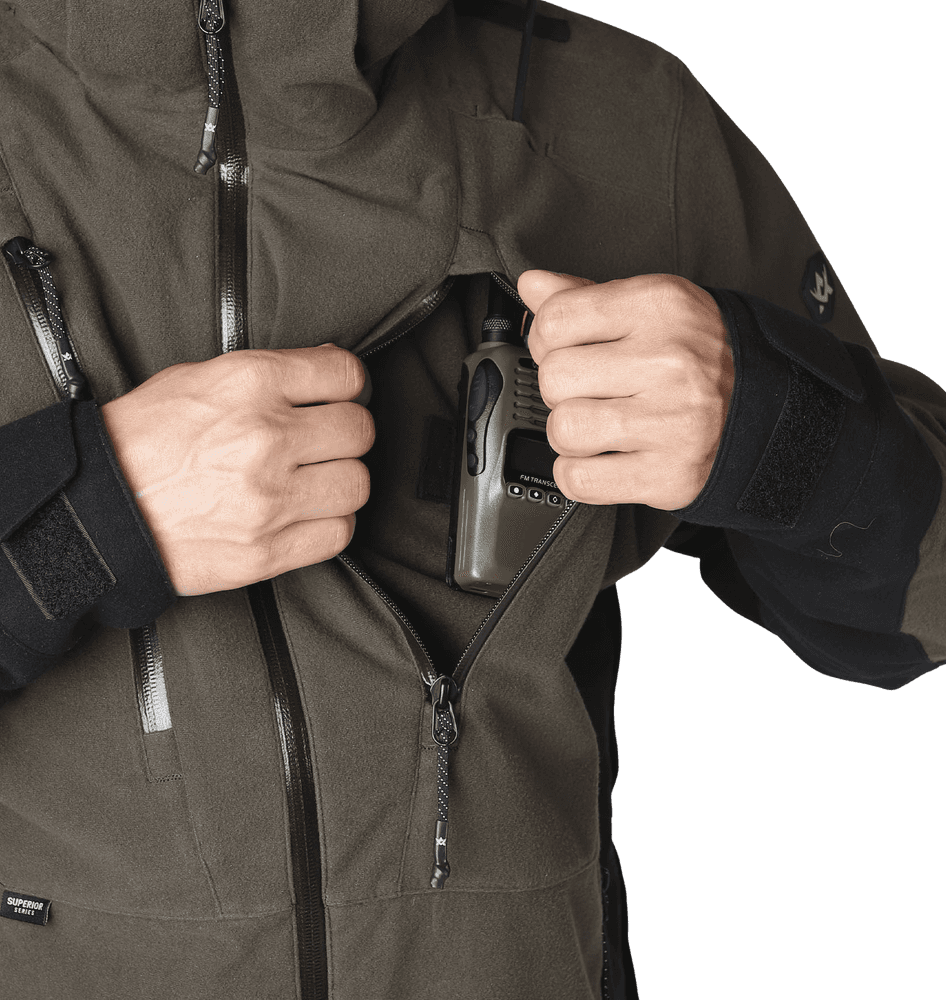 Superior Pro Jacket metsästystakki, Brown/Black, view: 6