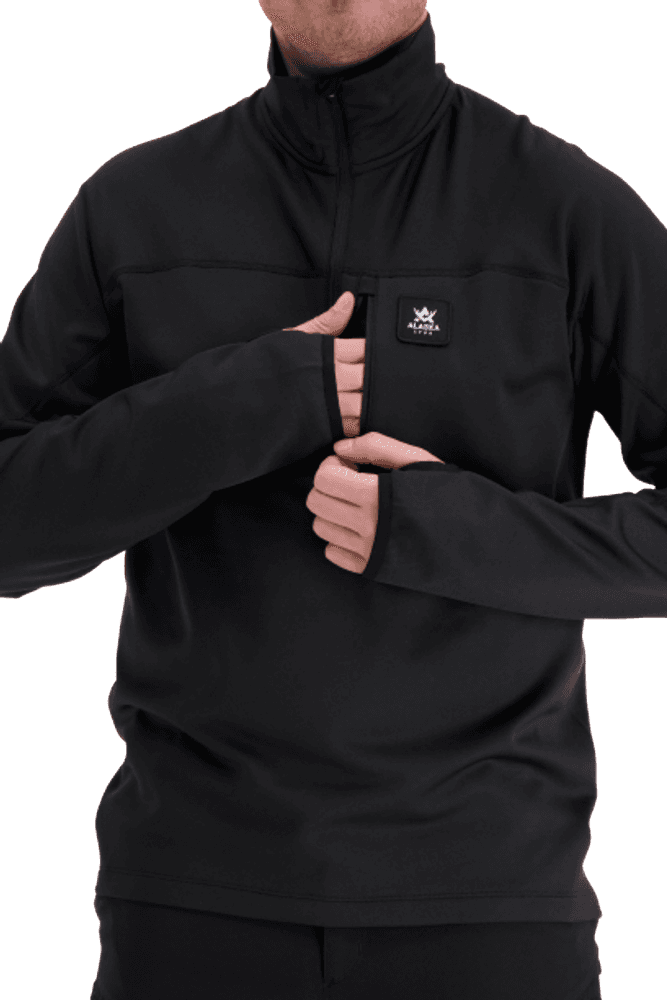 M's ThermoDry Half-Zip Top tekninen pusero, musta, view: 5