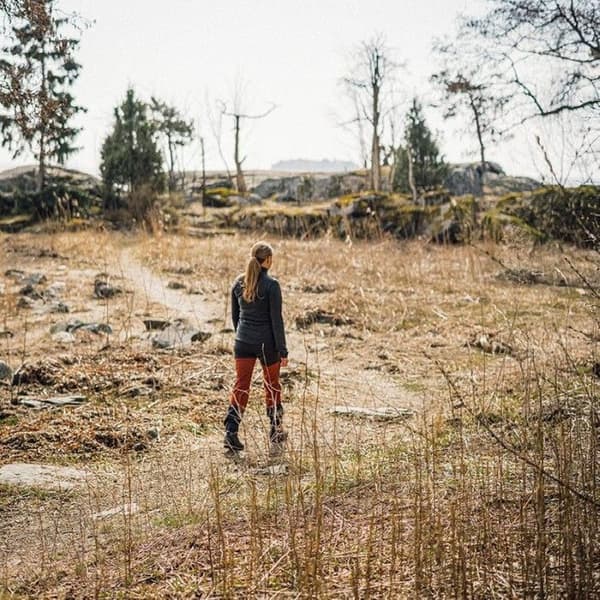 Trekking Lite Pro -naisten housut, Orange / Grey, view: 4