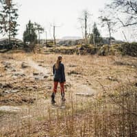 Trekking Lite Pro -naisten housut, Orange / Grey - view: 4