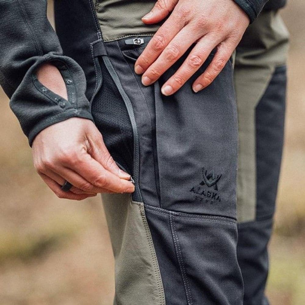 Trekking Lite Pro -naisten housut, Dark Olive / Grey, view: 4