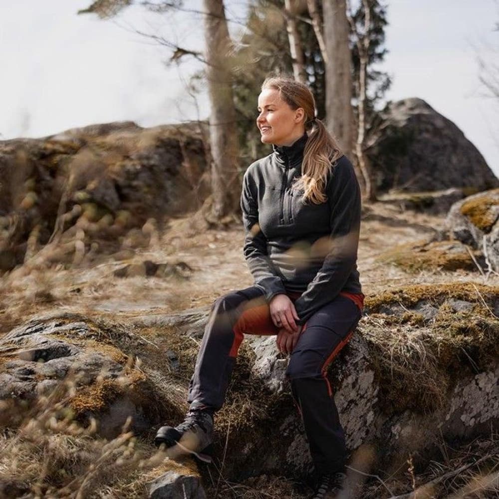 Trekking Lite Pro -naisten housut, Orange / Grey, view: 3