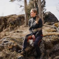 Trekking Lite Pro -naisten housut, Orange / Grey - view: 3