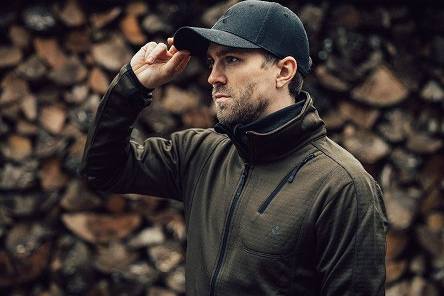 Juneau -miesten fleecetakki, Moss Brown, view: 6