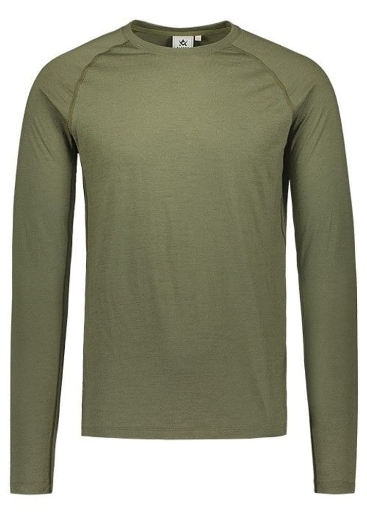 Merino Crewneck -miesten aluskerrastopaita, vihreä, view: 0