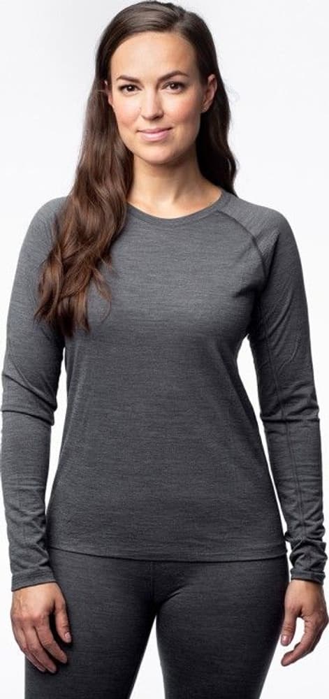 Merino Crewneck -naisten aluskerrastopaita, harmaa, view: 1