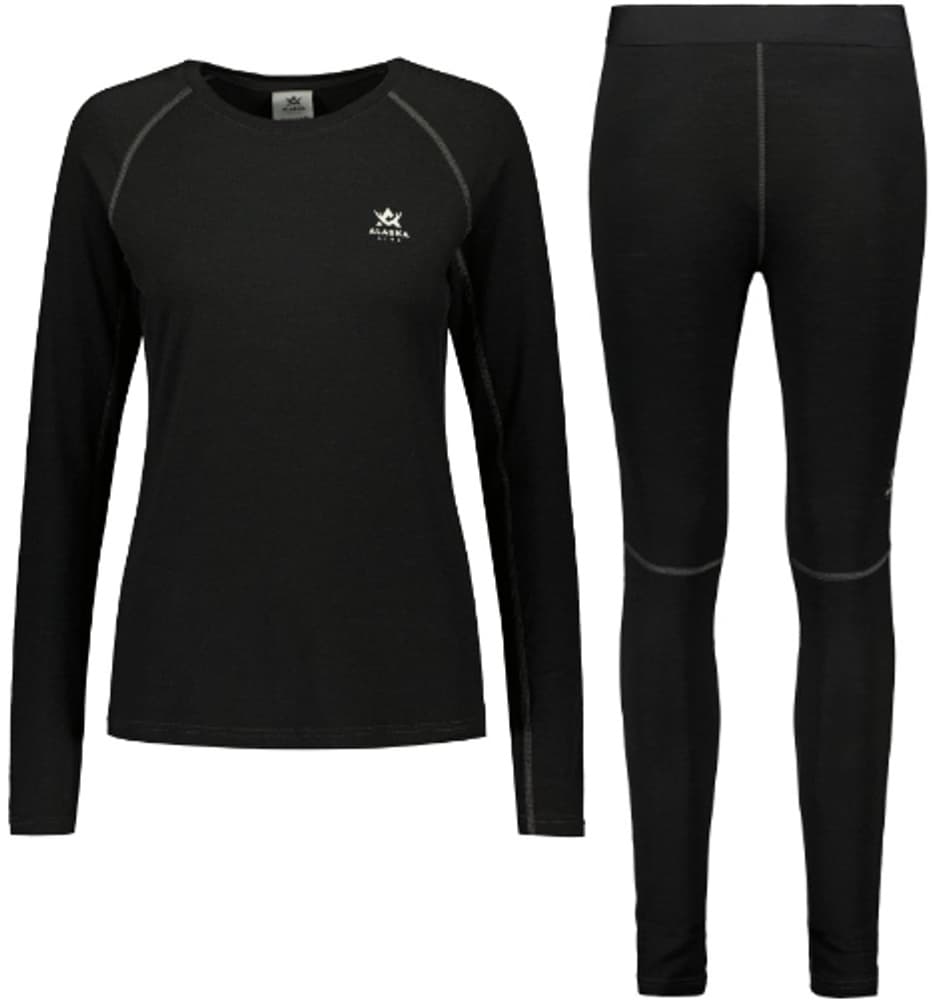 Superior Merino Base Layer naisten kerrasto, musta, view: 0
