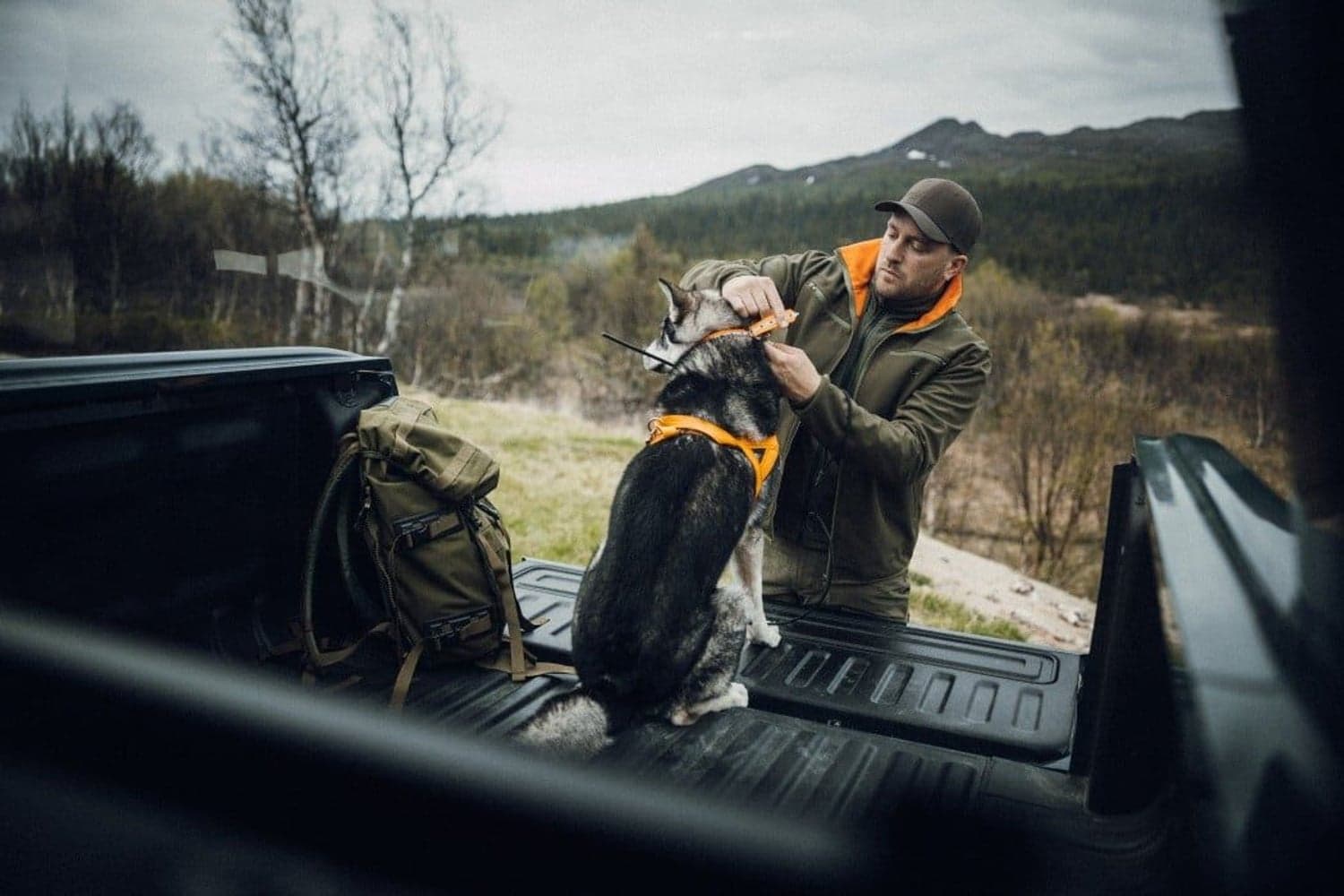 Kodiak APS -miesten kääntötakki, vihreä/oranssi, view: 6