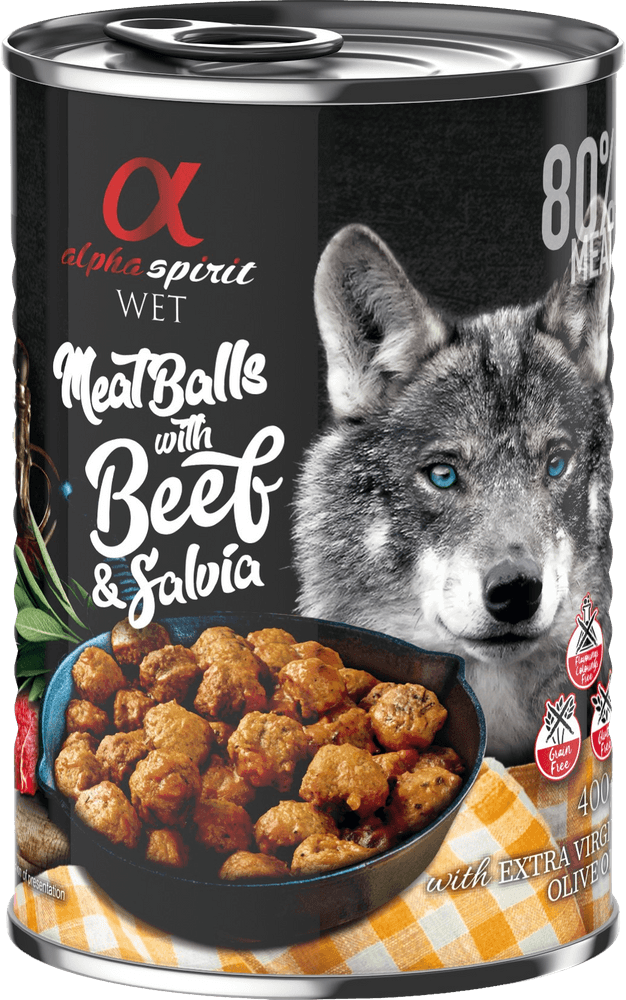 Meat Balls with Beef and Salvia märkäruoka, 400 g, view: 0