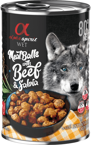 Meat Balls with Beef and Salvia märkäruoka, 400 g, view: 0