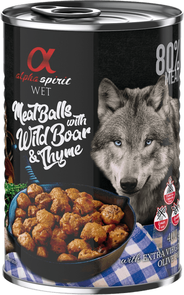 Meat Balls with Wild Boar and Thyme märkäruoka, 400 g, view: 0