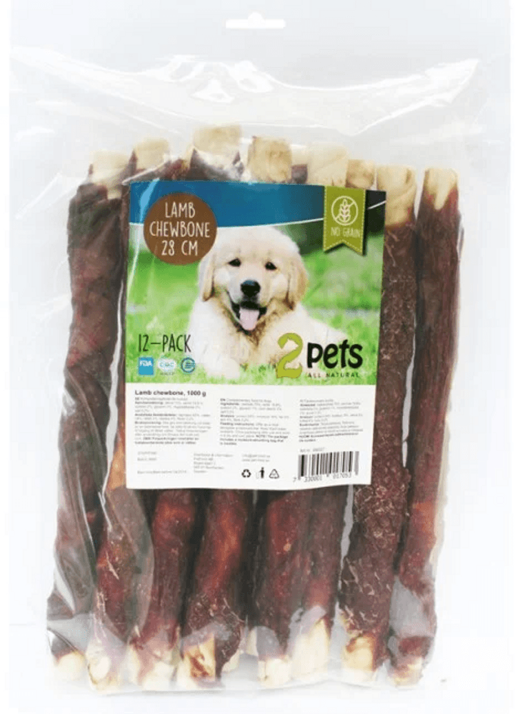 2pets purutikku lammas 28 cm 12-pack XL 1000 g, view: 0