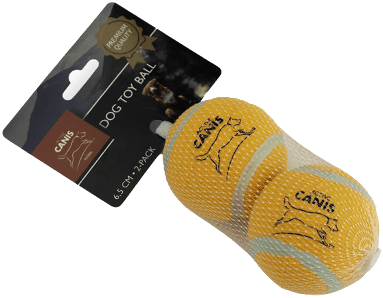 Tennisball 6,5 cm Premium koiran tennispallo, oranssi, 2 kpl, view: 0