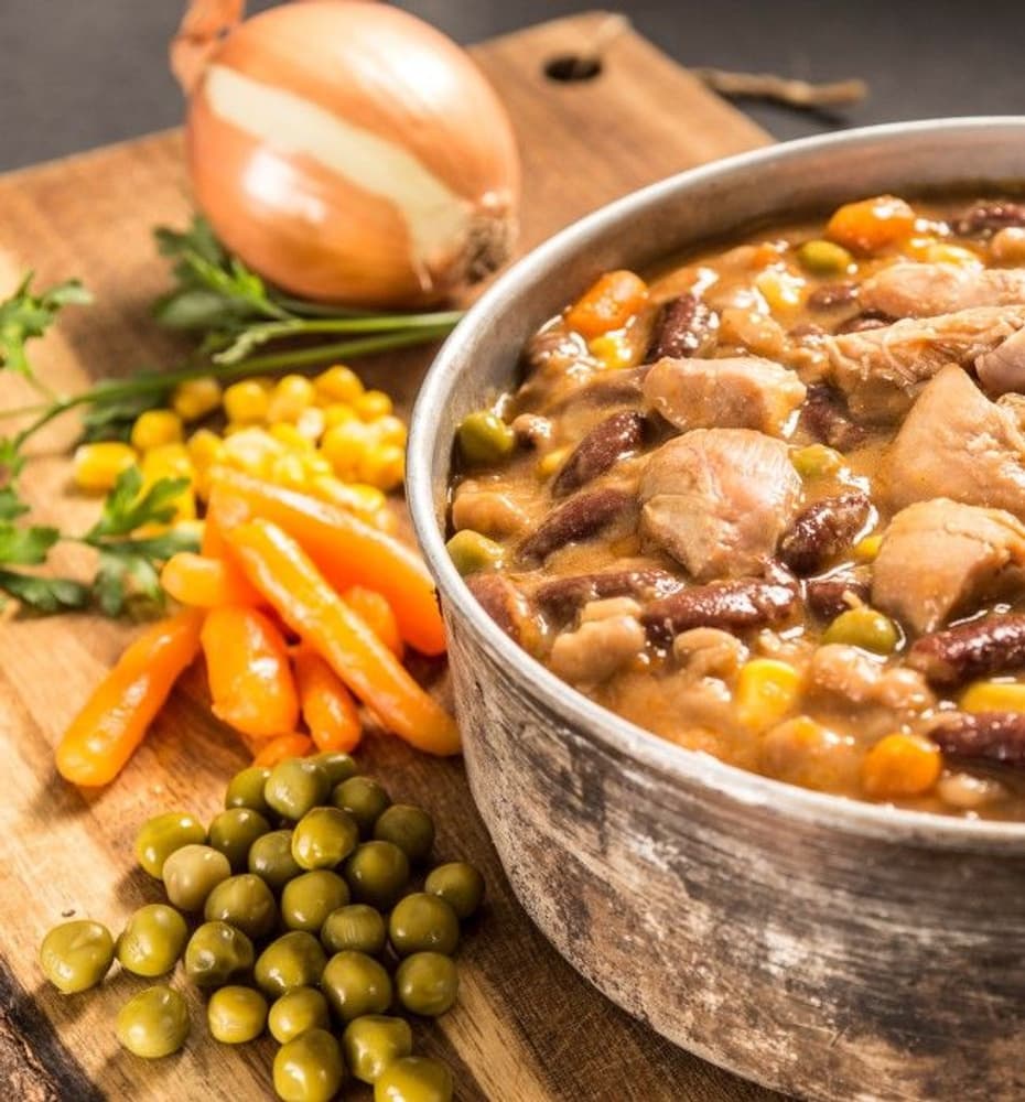 Chicken with beans and vegetables, view: 2