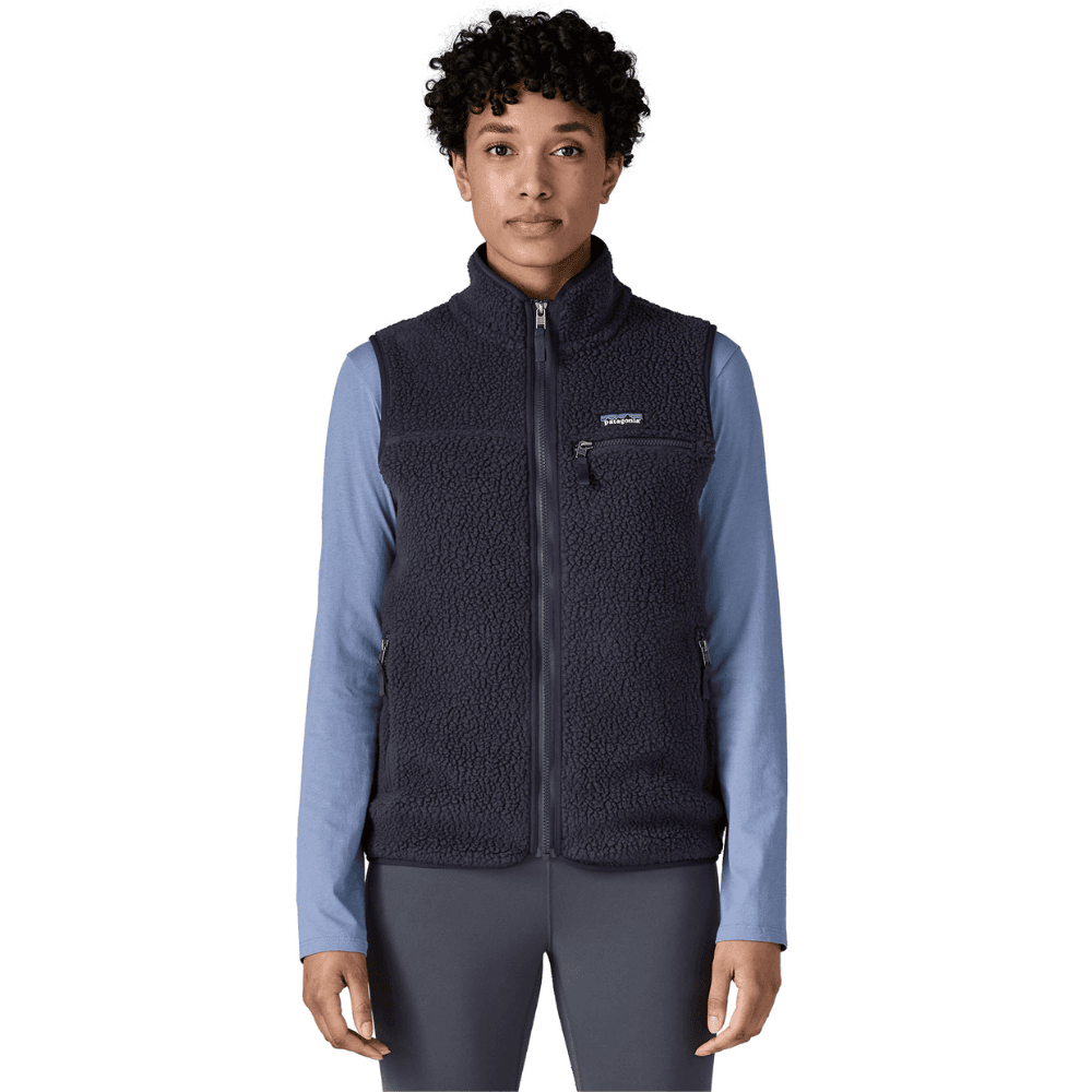 W's Retro Pile Vest Sunken Blue, view: 1