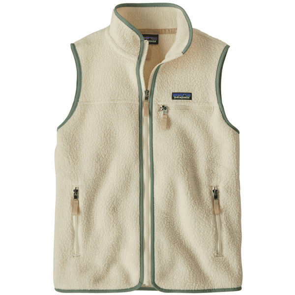 W's Retro Pile Vest Natural w/Ellwood Green, view: 0