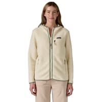 W's Retro Pile Hoody Natural W/Ellwood Green - view: 1