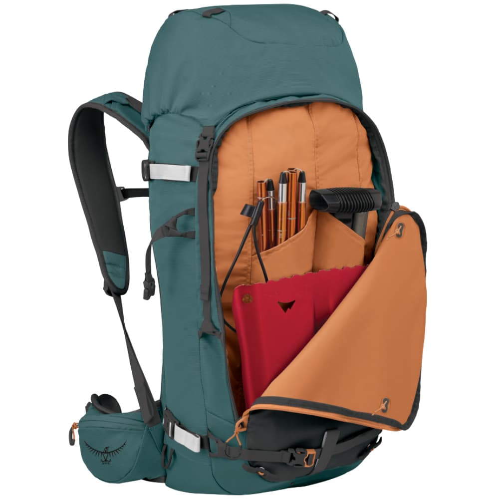 M's Soelden 45L Skidryggsäck Cascade Blue/Raven Black, view: 4